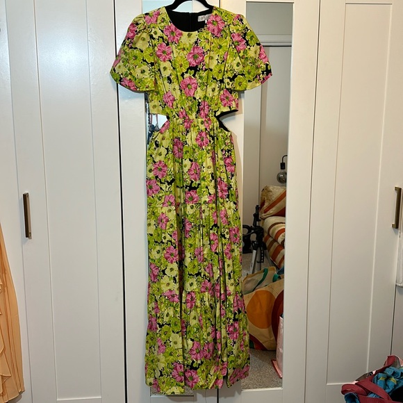 Wayf Floral Cutout Tiered Maxi Dress - Picture 2 of 5